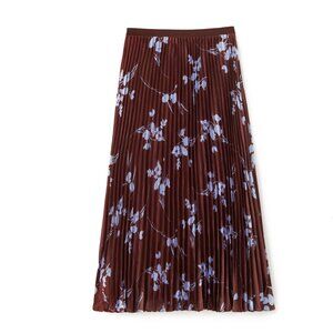 Cartolina Claudia Skirt Size XS Upstate Floral in Espresso. NWT!